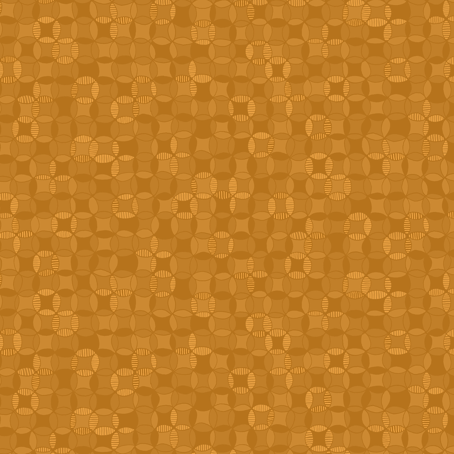 RJR Fabrics 3641-001 Hopscotch Cathedral Windows Caramel Fabric
