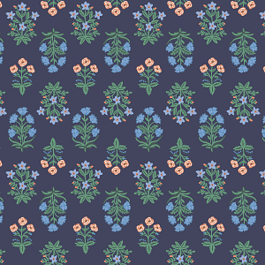 Camont: CANVAS Mughal Rose in Navy Camont: CANVAS Mughal Rose in Navy