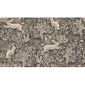 Rifle Paper Co. RP103-GY5C Wildwood Fable Gray Canvas Fabric