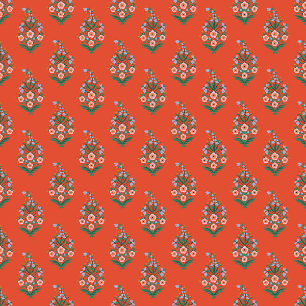 Vintage Garden: Paisley in Red Vintage Garden: Paisley in Red