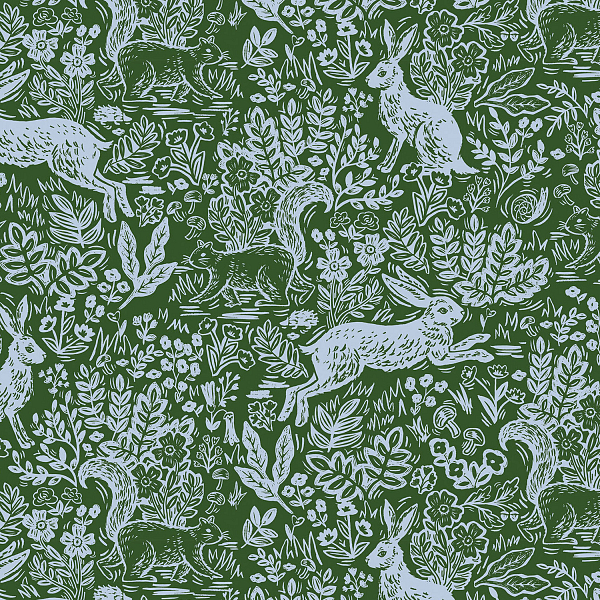 Rifle Paper Co. RP103-GR1 Wildwood Fable Green Fabric