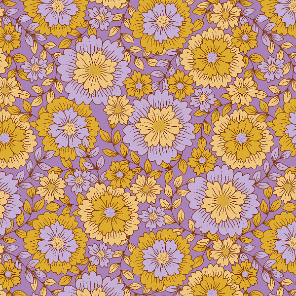 Groovy Boho - Out Of Sight - Sheer Lilac Fabric