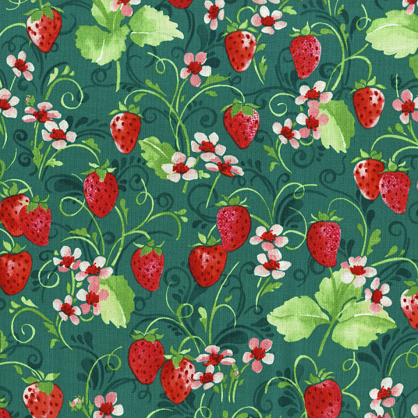 3371-002 Sugar Berry - Strawberry Pie - Radiant Crimson Metallic Fabric